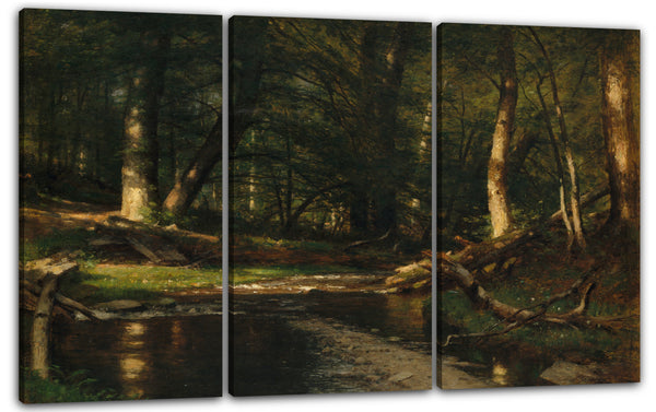 Leinwandbild Worthington Whittredge - Der Bach im Wald