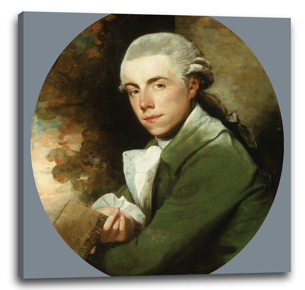 Leinwandbild Gilbert Stuart - Mann in einem grünen Mantel