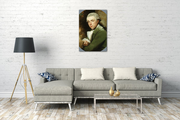 Leinwandbild Gilbert Stuart - Mann in einem grünen Mantel
