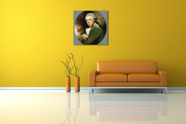 Leinwandbild Gilbert Stuart - Mann in einem grünen Mantel