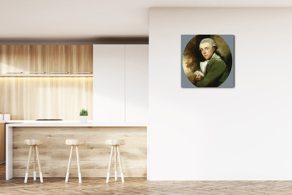 Leinwandbild Gilbert Stuart - Mann in einem grünen Mantel