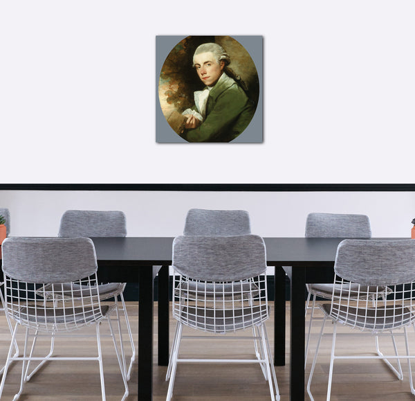 Leinwandbild Gilbert Stuart - Mann in einem grünen Mantel