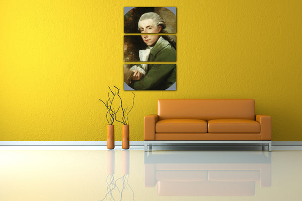 Leinwandbild Gilbert Stuart - Mann in einem grünen Mantel