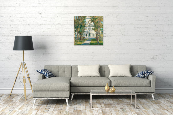 Leinwandbild Childe Hassam - Die Kirche in Gloucester