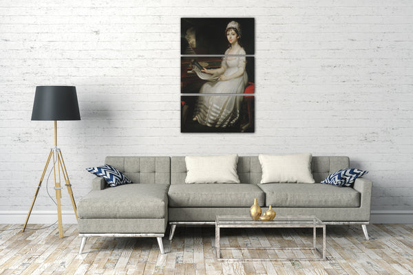 Leinwandbild Mather Brown - Portrait einer jungen Frau