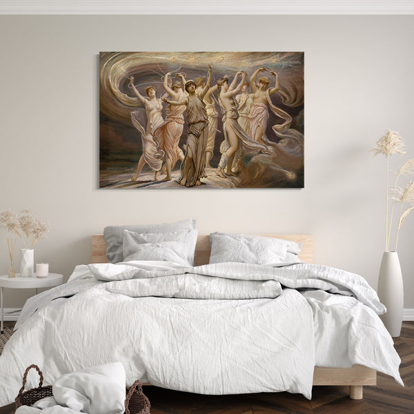Leinwandbild Elihu Vedder - Die Plejaden