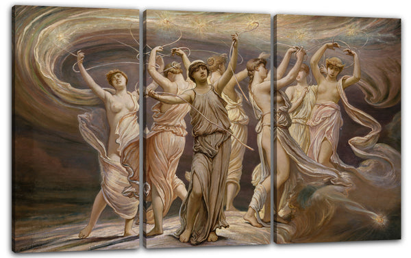 Leinwandbild Elihu Vedder - Die Plejaden