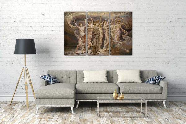 Leinwandbild Elihu Vedder - Die Plejaden
