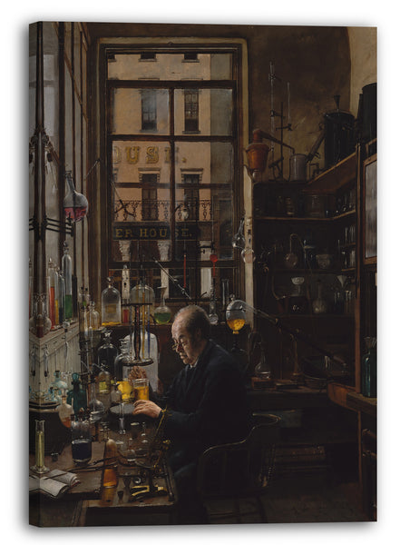 Leinwandbild Henry Alexander - Im Labor