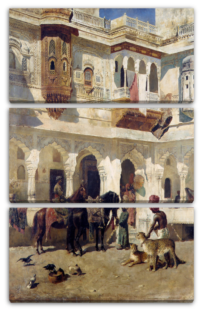 Leinwandbild Edwin Lord Wochen - Der Rajah startet mit der Jagd