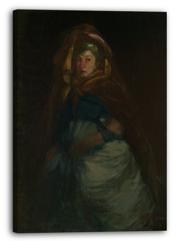 Leinwandbild George Luks (Amerikaner, Williamsport, Pennsylvania 1866-1933 New York) - Die alte Herzogin