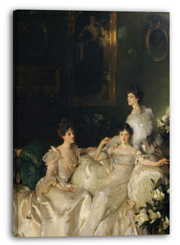 Leinwandbild John Singer Sargent - Die Wyndham-Schwestern: Lady Elcho, Mrs. Adeane und Mrs. Tennant