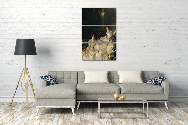 Leinwandbild John Singer Sargent - Die Wyndham-Schwestern: Lady Elcho, Mrs. Adeane und Mrs. Tennant