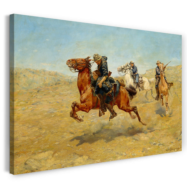 Leinwandbild Charles Schreyvogel - Mein Bunkie