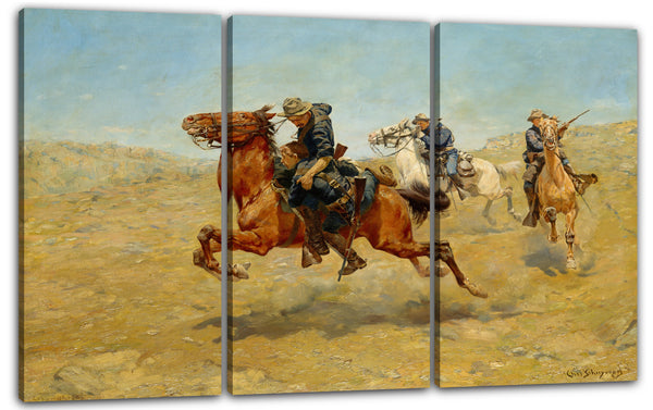 Leinwandbild Charles Schreyvogel - Mein Bunkie