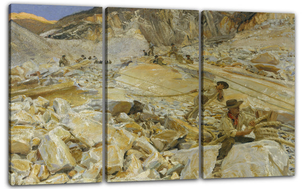 Leinwandbild John Singer Sargent - Marmor aus den Steinbrüchen nach Carrara gebracht