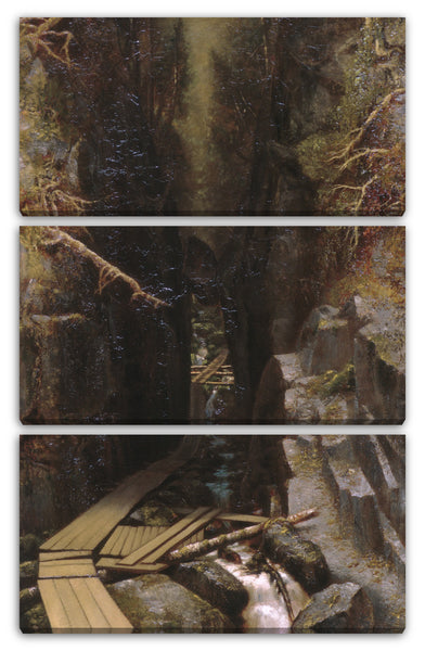 Leinwandbild Ralph Albert Blakelock - The Boulder and the Flume