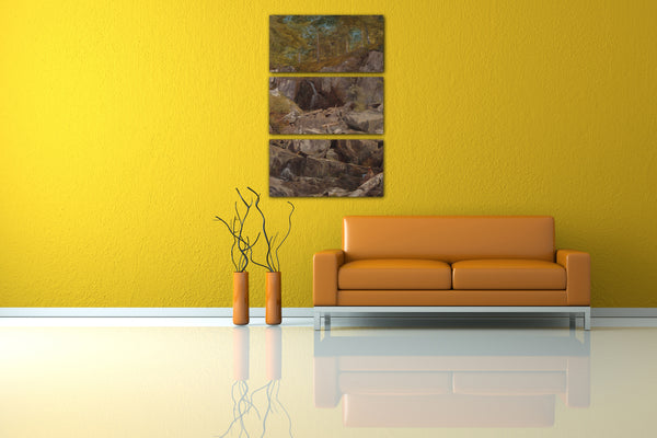 Leinwandbild John Henry Hill - Eine Studie von Trap Rock (Buttermilk Falls)