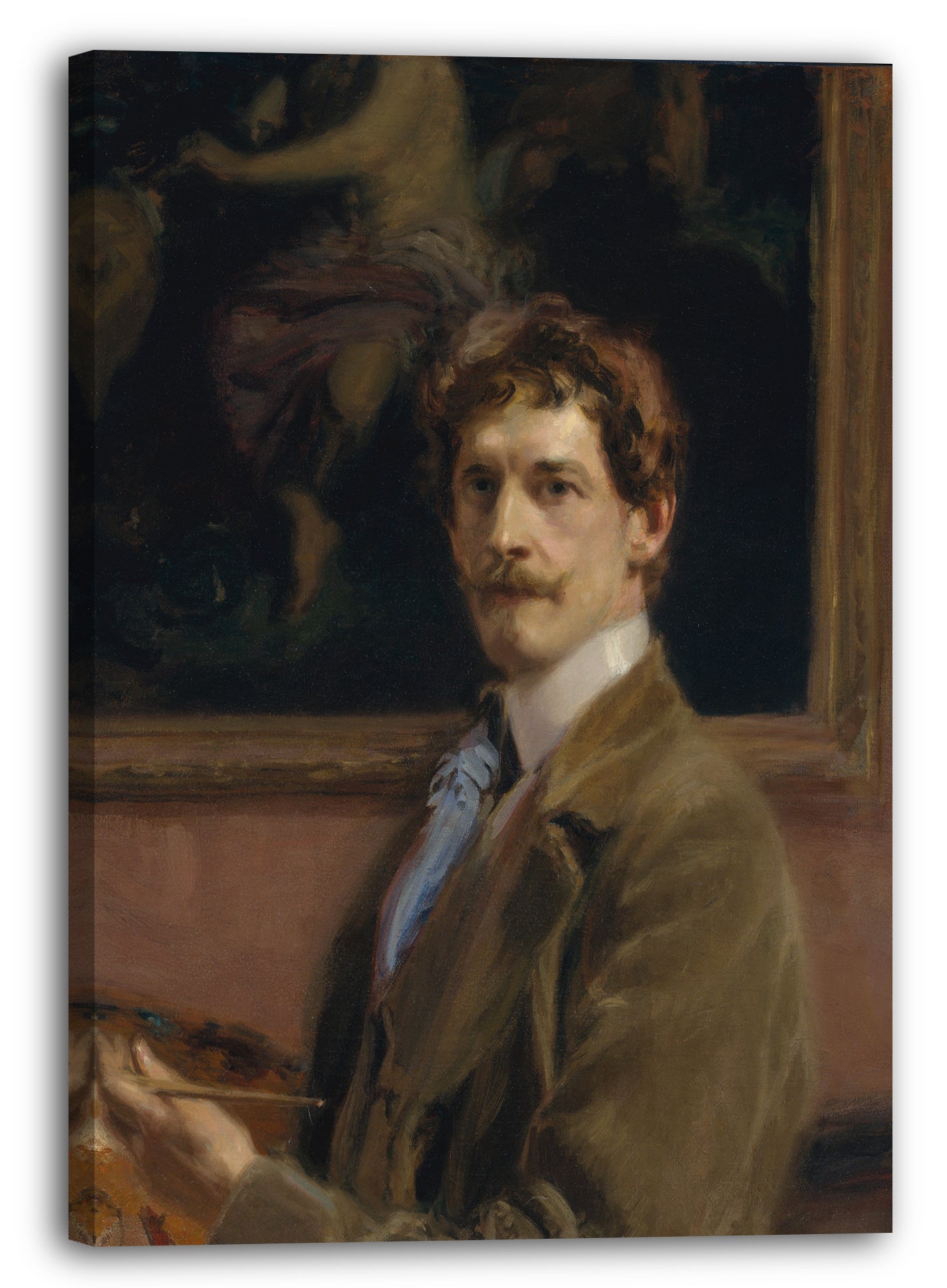 Leinwandbild Frederick William MacMonnies - Selbstporträt