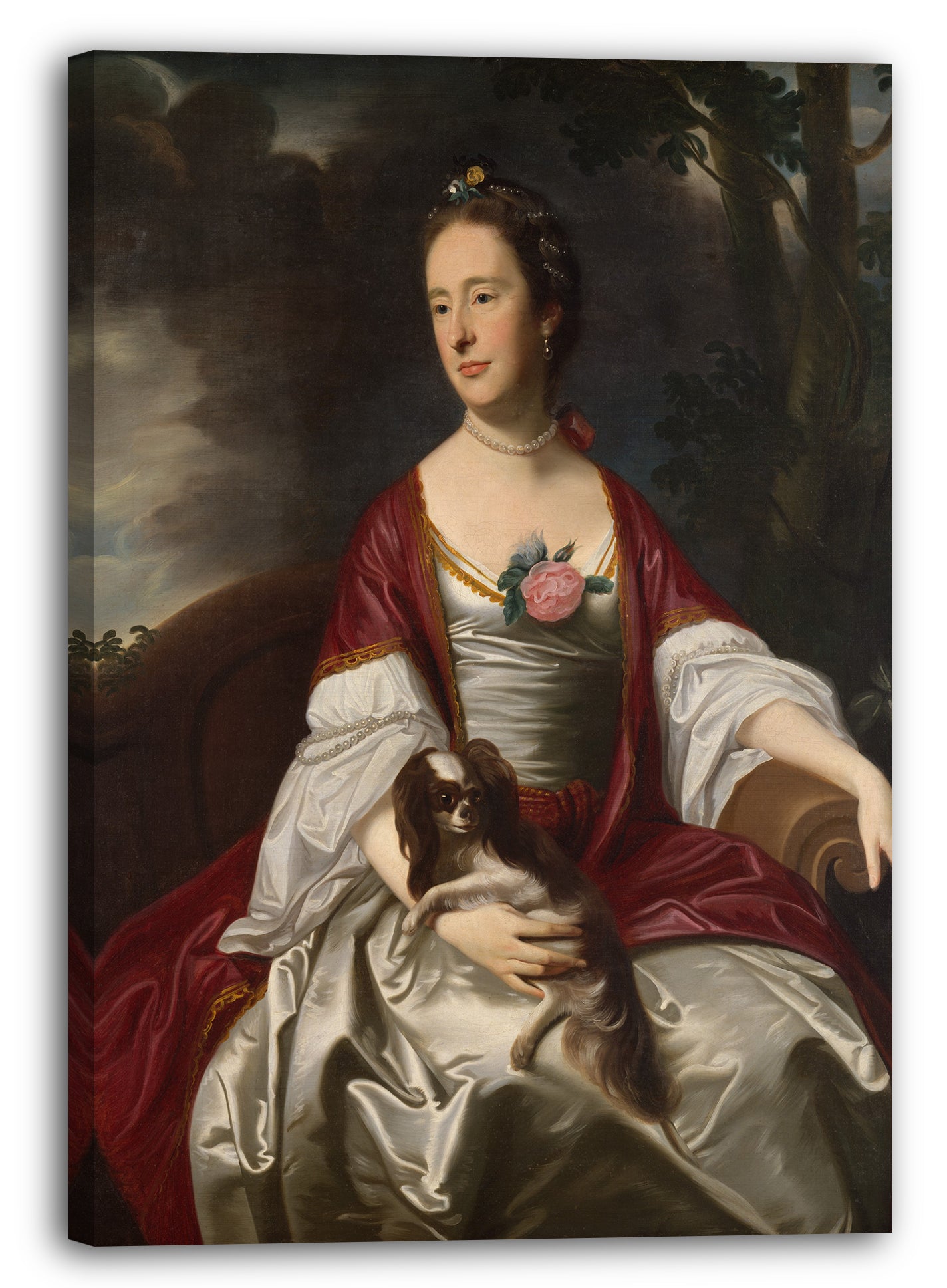 Leinwandbild John Singleton Copley - Frau Jerathmael Bowers