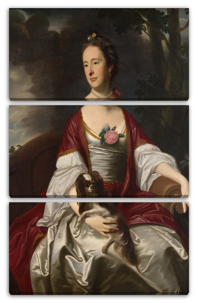 Leinwandbild John Singleton Copley - Frau Jerathmael Bowers