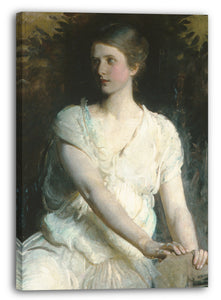 Leinwandbild Abbott H. Thayer - Junge Frau