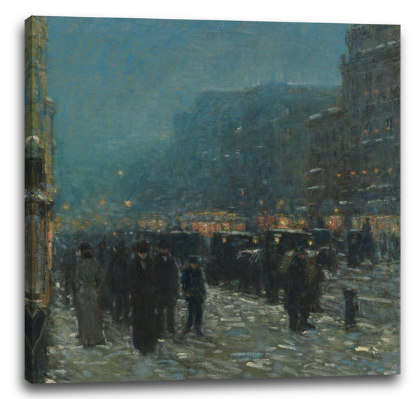 Leinwandbild Childe Hassam - Broadway und 42. Straße