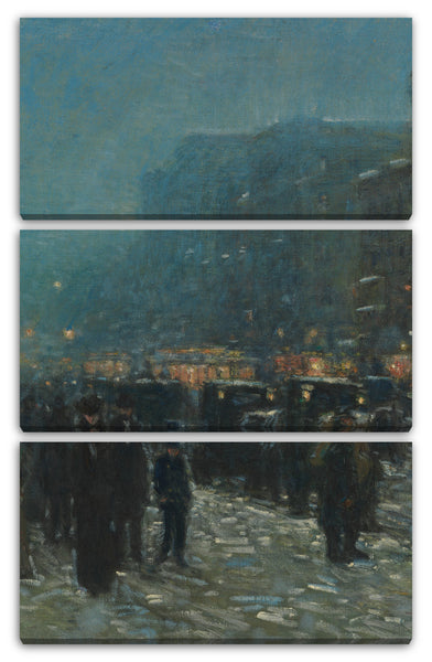 Leinwandbild Childe Hassam - Broadway und 42. Straße