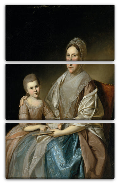 Leinwandbild Charles Willson Peale - Frau Samuel Mifflin und ihre Enkelin Rebecca Mifflin Francis