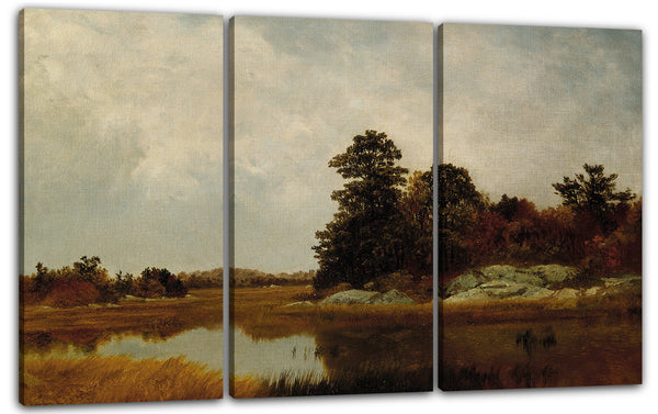 Leinwandbild John Frederick Kensett - Oktober in den Sümpfen