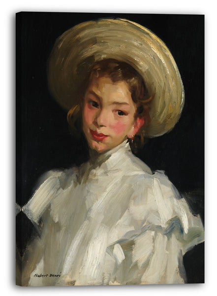 Leinwandbild Robert Henri - Holländisches Mädchen in Weiß