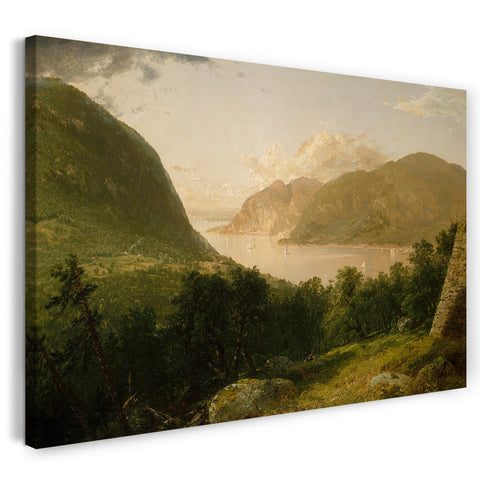 Leinwandbild John Frederick Kensett - Hudson River Szene