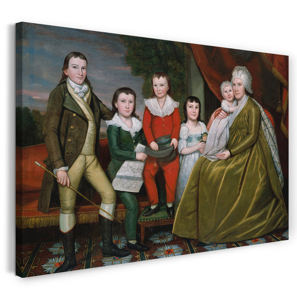 Leinwandbild Ralph Earl - Frau Noah Smith und ihre Kinder