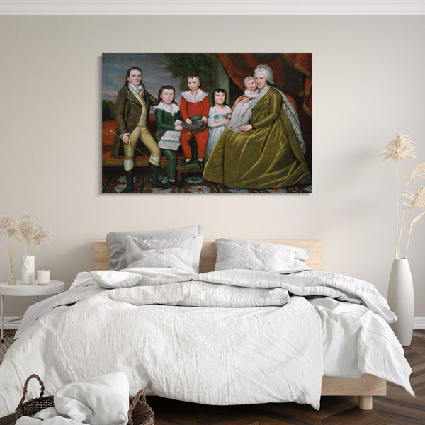 Leinwandbild Ralph Earl - Frau Noah Smith und ihre Kinder