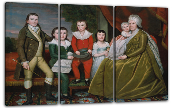Leinwandbild Ralph Earl - Frau Noah Smith und ihre Kinder