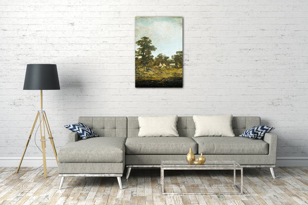 Leinwandbild Ralph Albert Blakelock - Ein indisches Lager