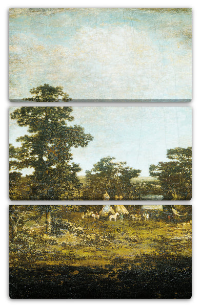 Leinwandbild Ralph Albert Blakelock - Ein indisches Lager