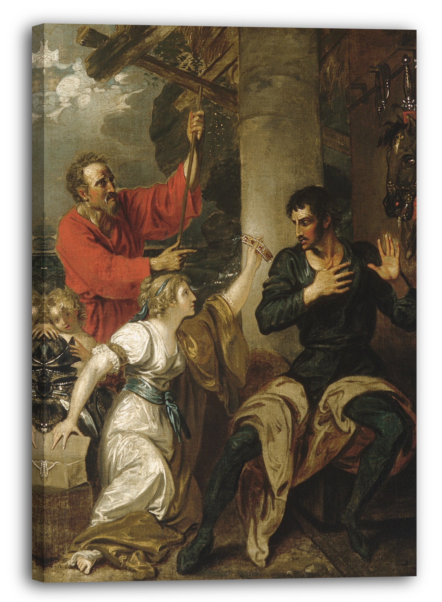 Leinwandbild Benjamin West - The Damsel and Orlando