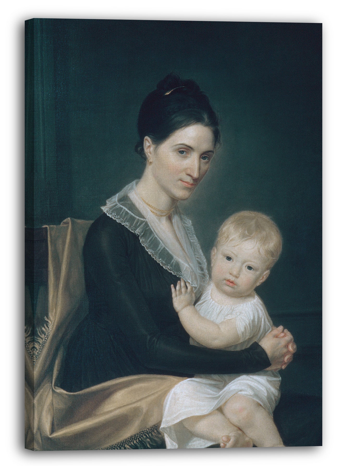 Leinwandbild John Vanderlyn - Mrs. Marinus Willett und ihr Sohn Marinus, Jr.