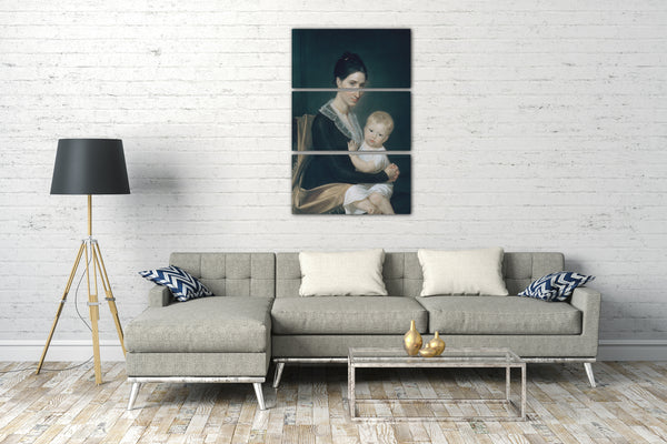 Leinwandbild John Vanderlyn - Mrs. Marinus Willett und ihr Sohn Marinus, Jr.