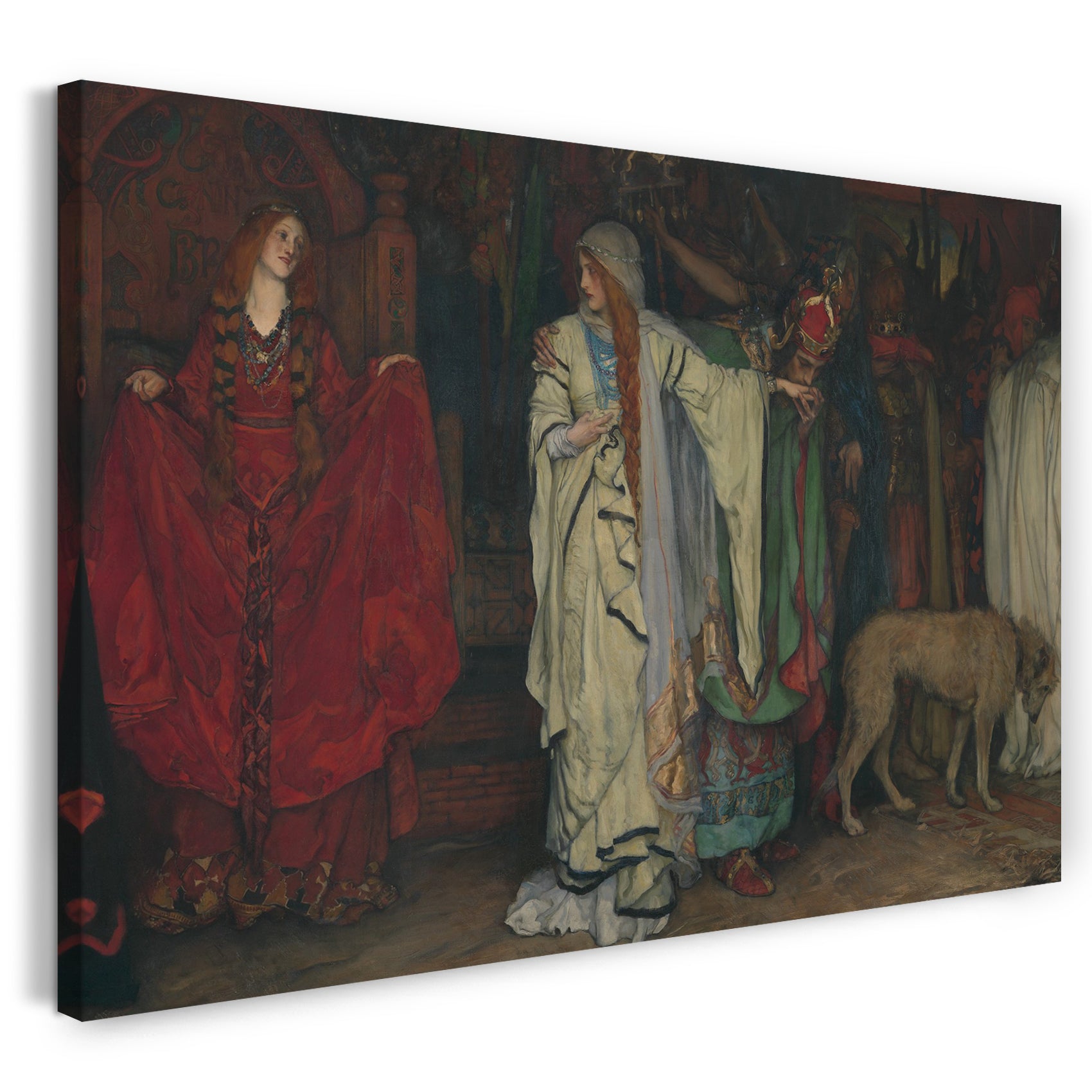 Leinwandbild Edwin Austin Abtei - "König Lear", Akt I, Szene I