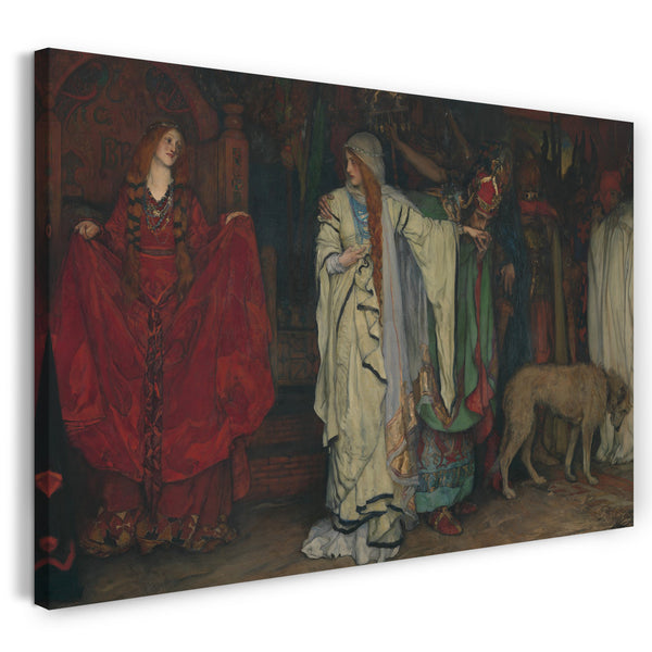Leinwandbild Edwin Austin Abtei - "König Lear", Akt I, Szene I