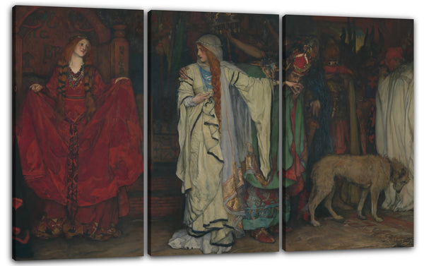 Leinwandbild Edwin Austin Abtei - "König Lear", Akt I, Szene I