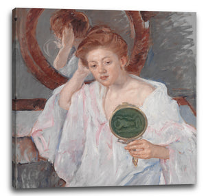 Leinwandbild Mary Cassatt - Denise an ihrem Frisiertisch