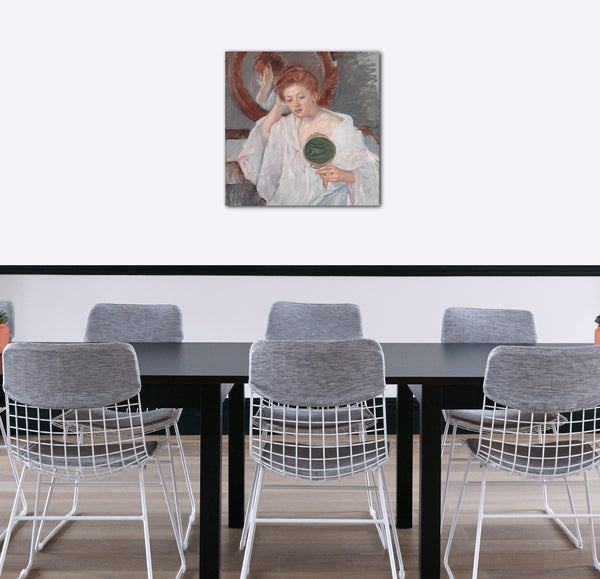 Leinwandbild Mary Cassatt - Denise an ihrem Frisiertisch