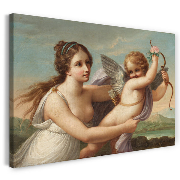 Leinwandbild Stil von Angelica Kauffmann - Der Sieg des Eros