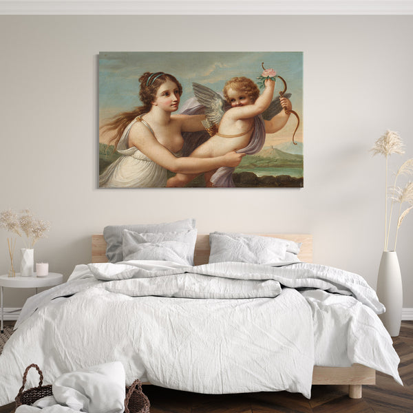 Leinwandbild Stil von Angelica Kauffmann - Der Sieg des Eros