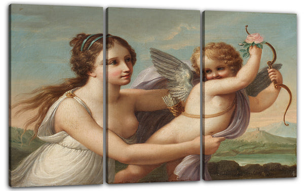 Leinwandbild Stil von Angelica Kauffmann - Der Sieg des Eros