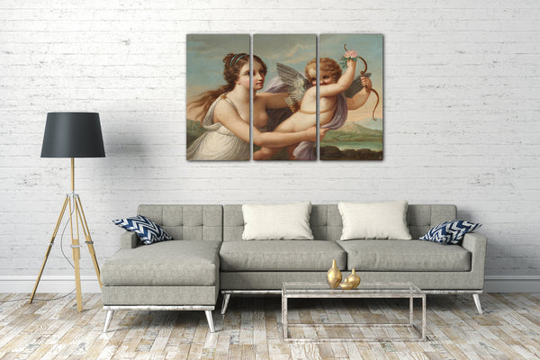 Leinwandbild Stil von Angelica Kauffmann - Der Sieg des Eros
