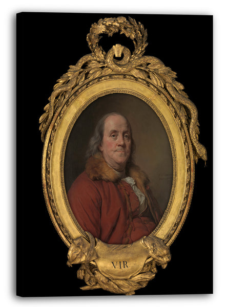 Leinwandbild Joseph Siffred Duplessis - Benjamin Franklin (1706-1790)